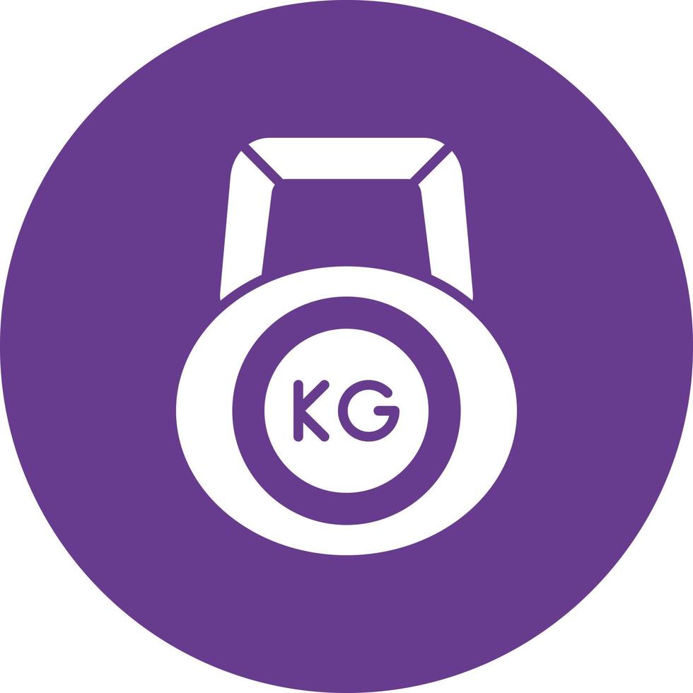 Kettlebell Creative Icon Design vector