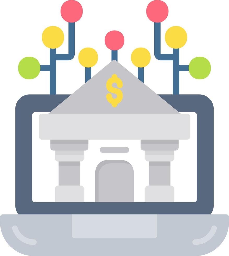 Bank Creative Icon Design vector