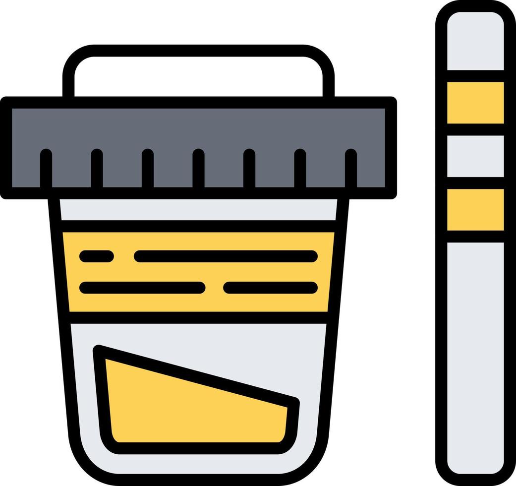 Urine Test Creative Icon Design vector