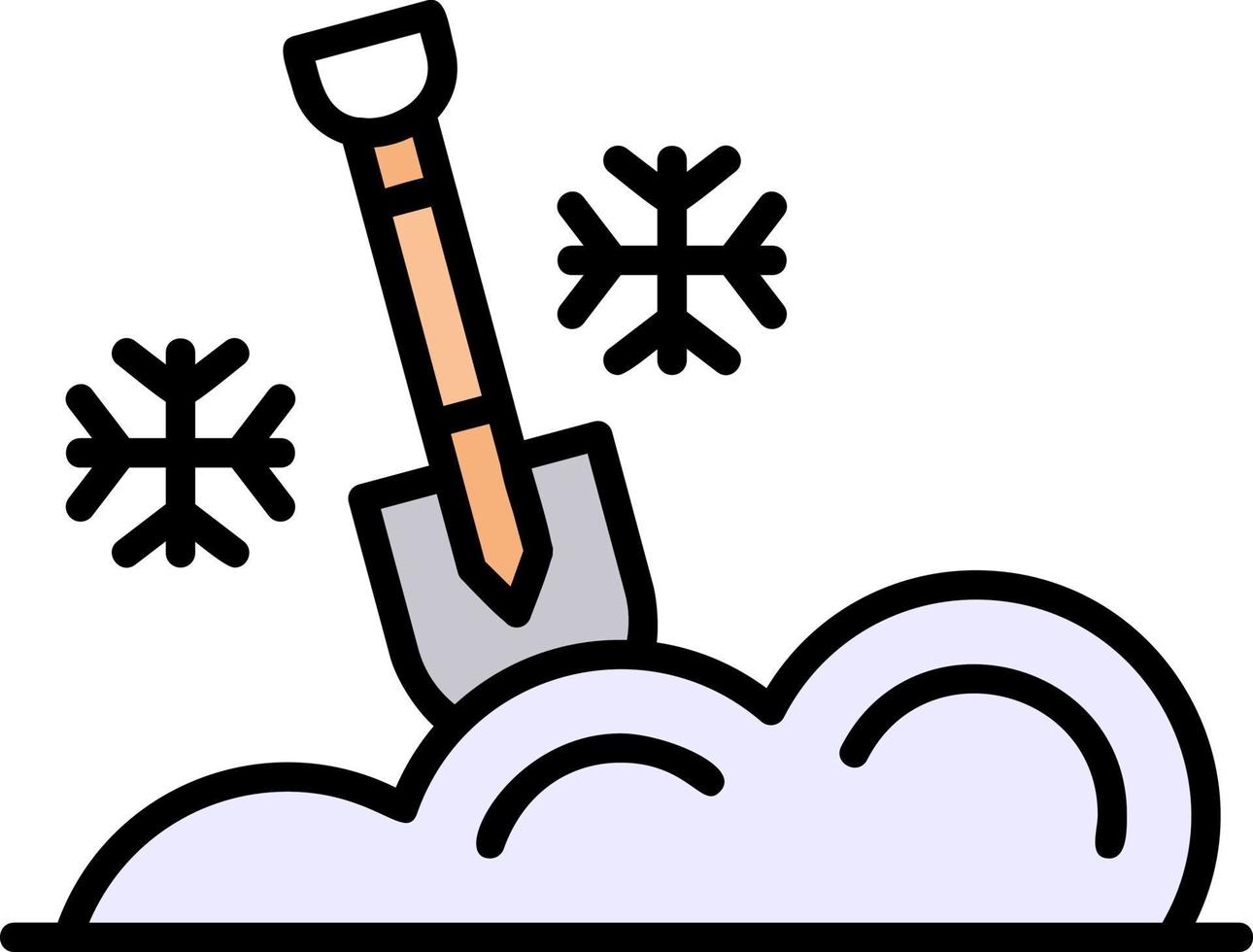 Shovel Creative Icon Design vector