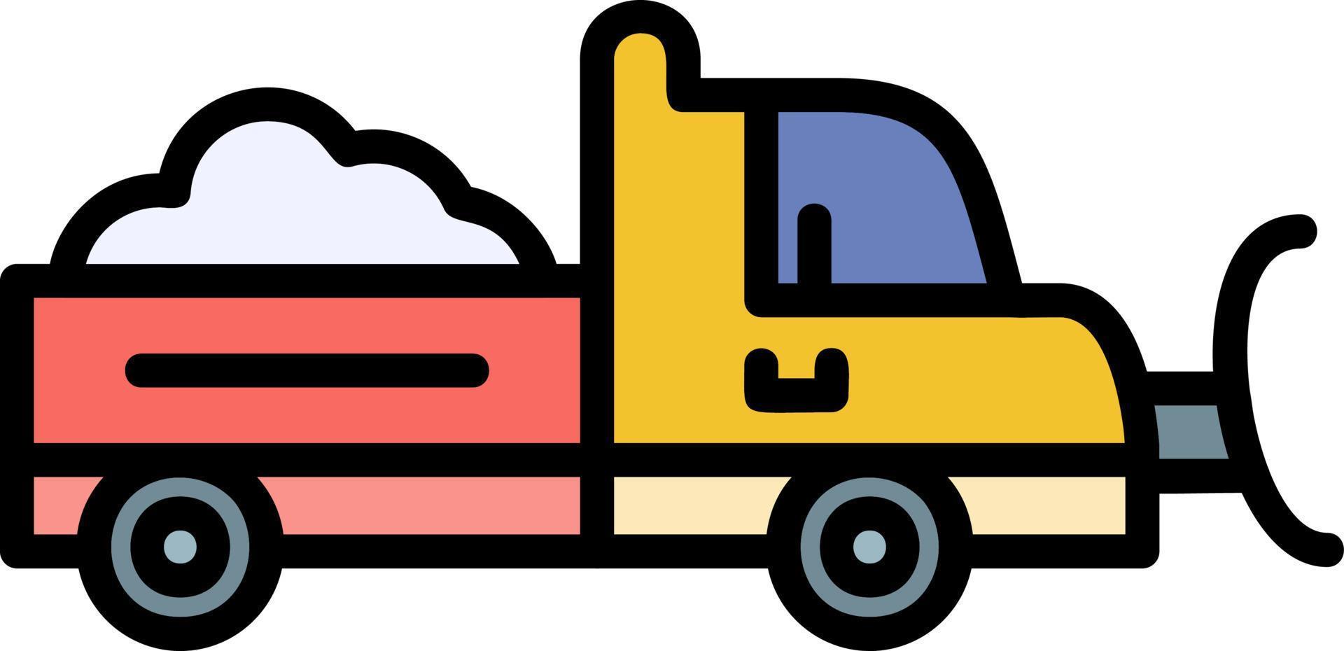 Snowplow Creative Icon Design vector