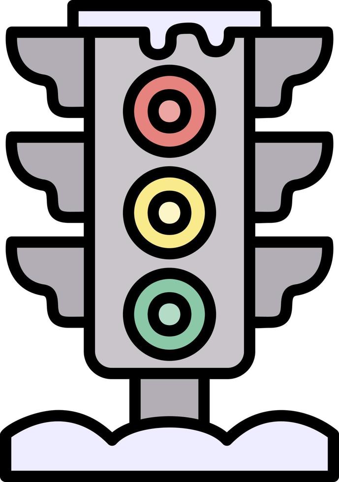 Traffic Light Creative Icon Design vector