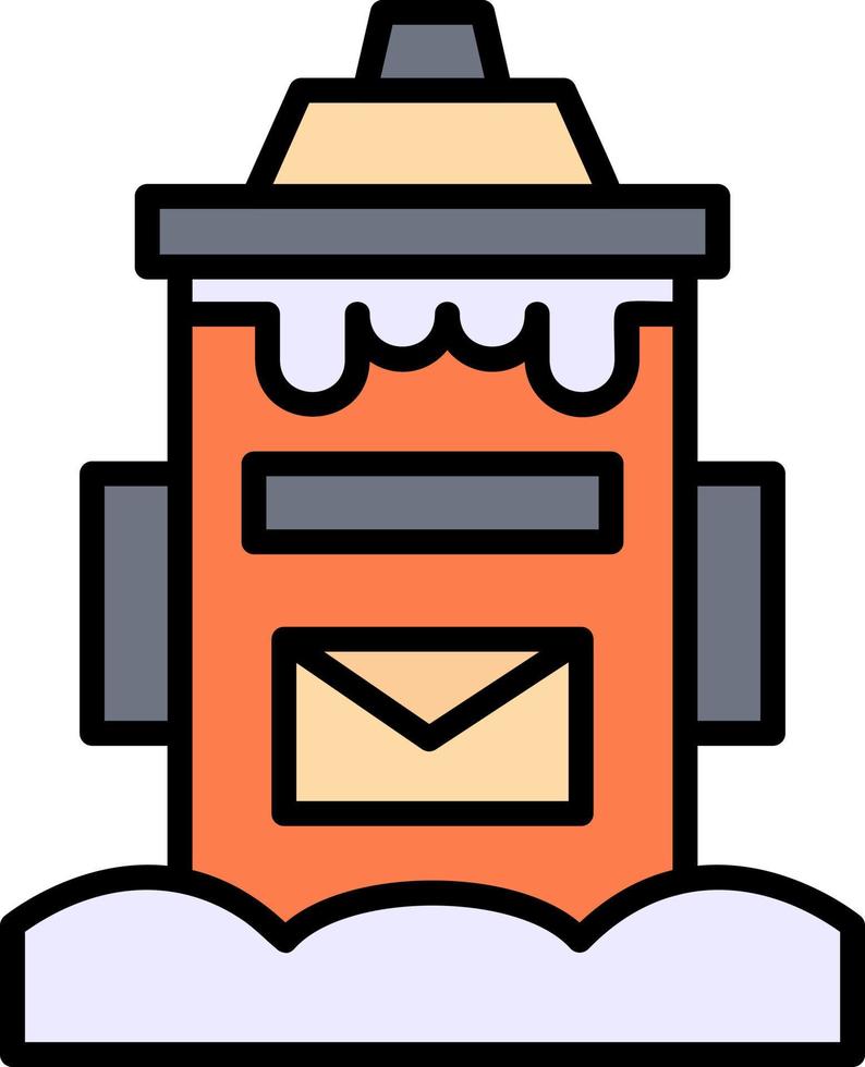 Postbox Creative Icon Design vector