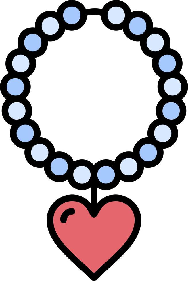diseño de icono creativo de collar de perlas vector
