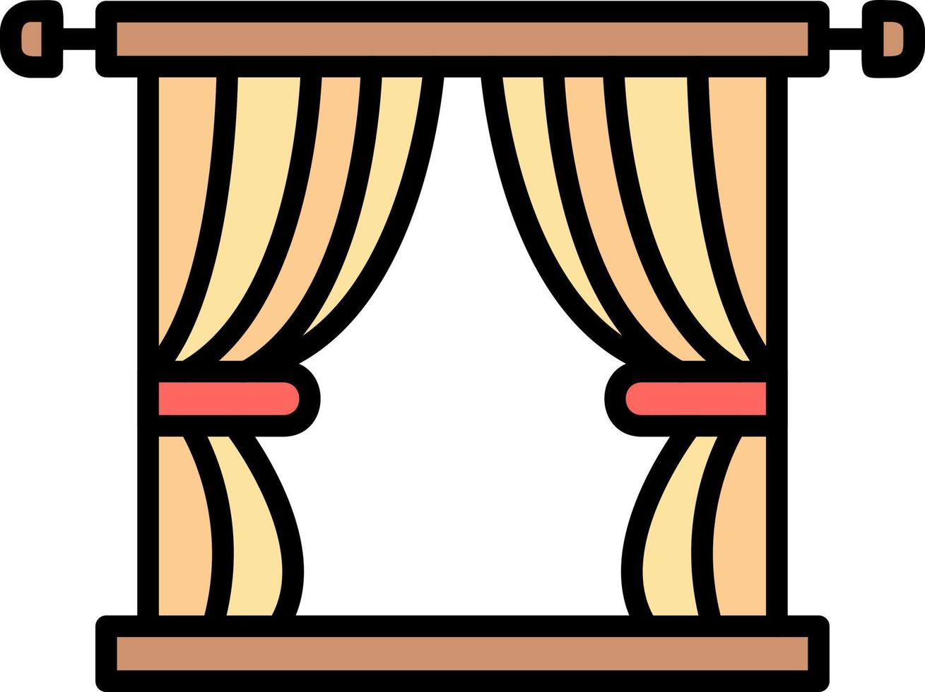 Curtain Creative Icon Design vector
