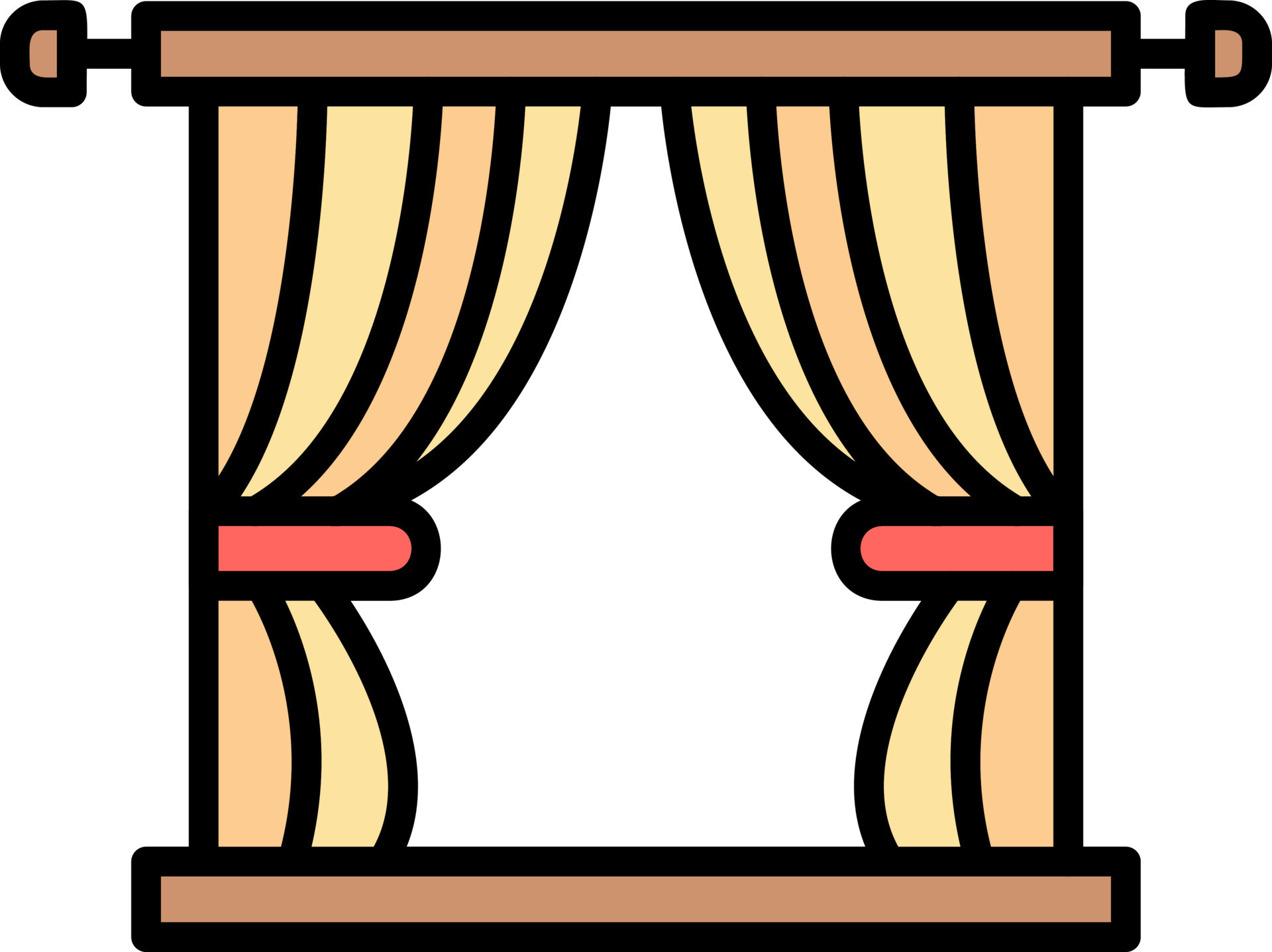 Curtain Creative Icon Design 15103307 Vector Art at Vecteezy