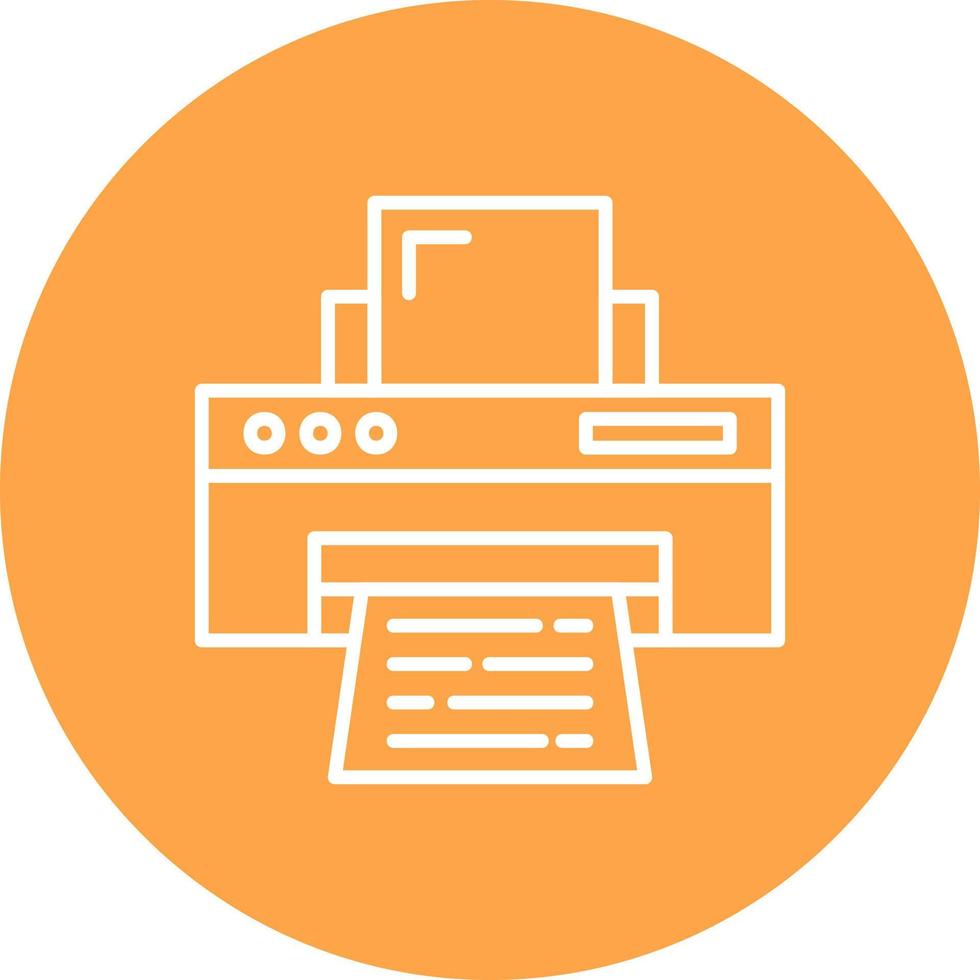 Printer Creative Icon Design vector