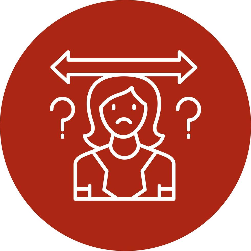 Uncertainty Creative Icon Design vector
