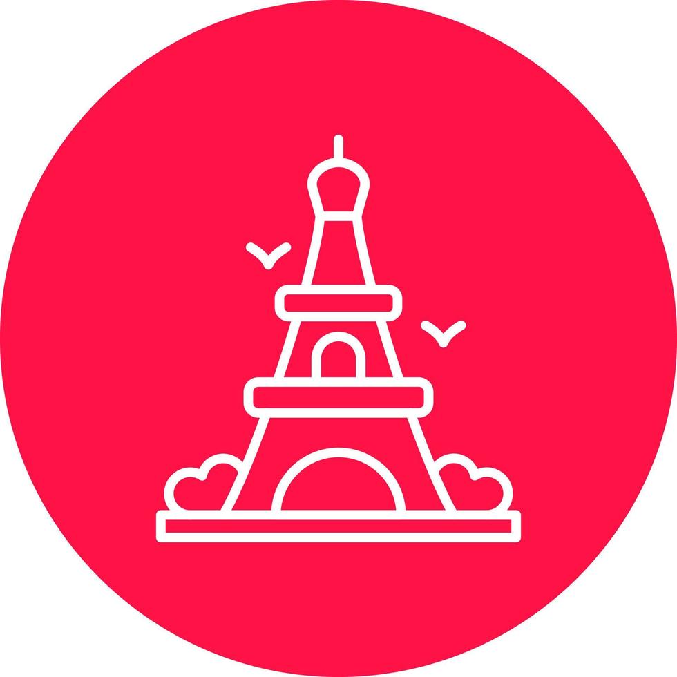 diseño de icono creativo de la torre eiffel vector