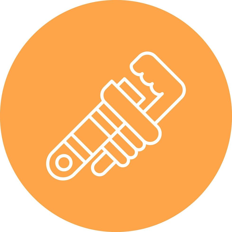 Pipe Wrench Creative Icon Design vector