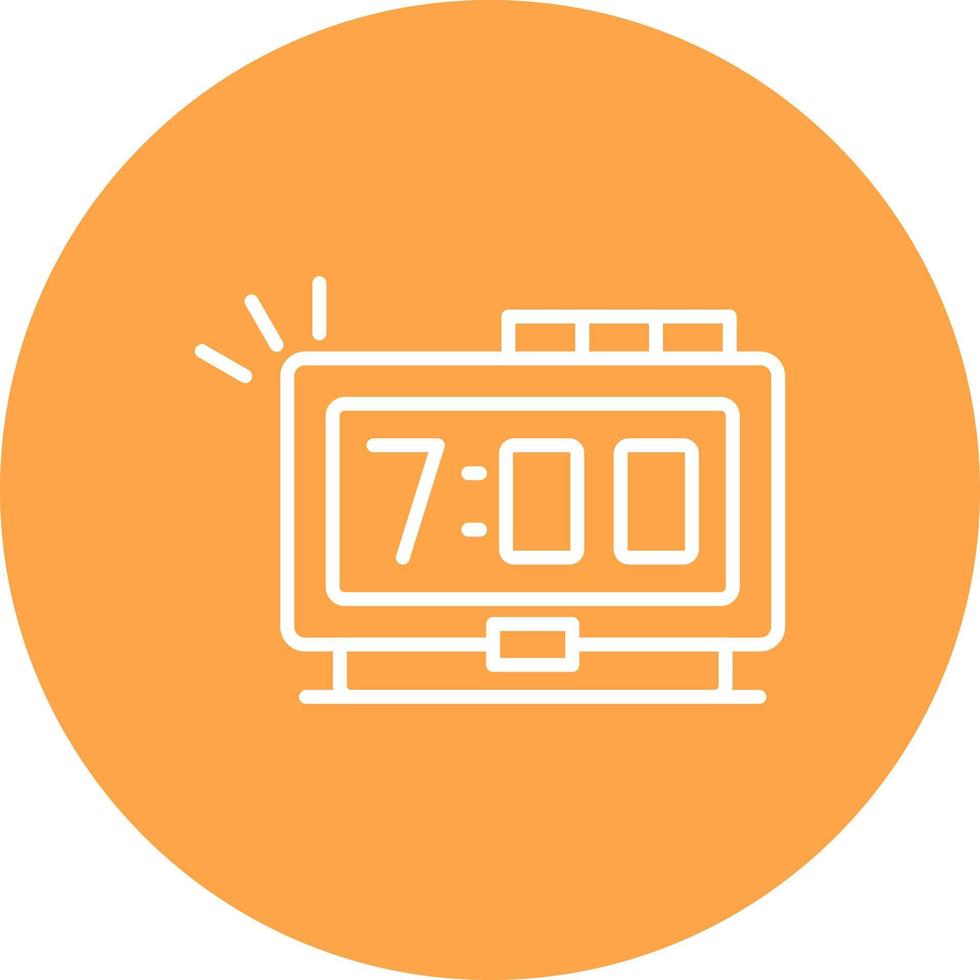 Digital Clock Creative Icon Design vector