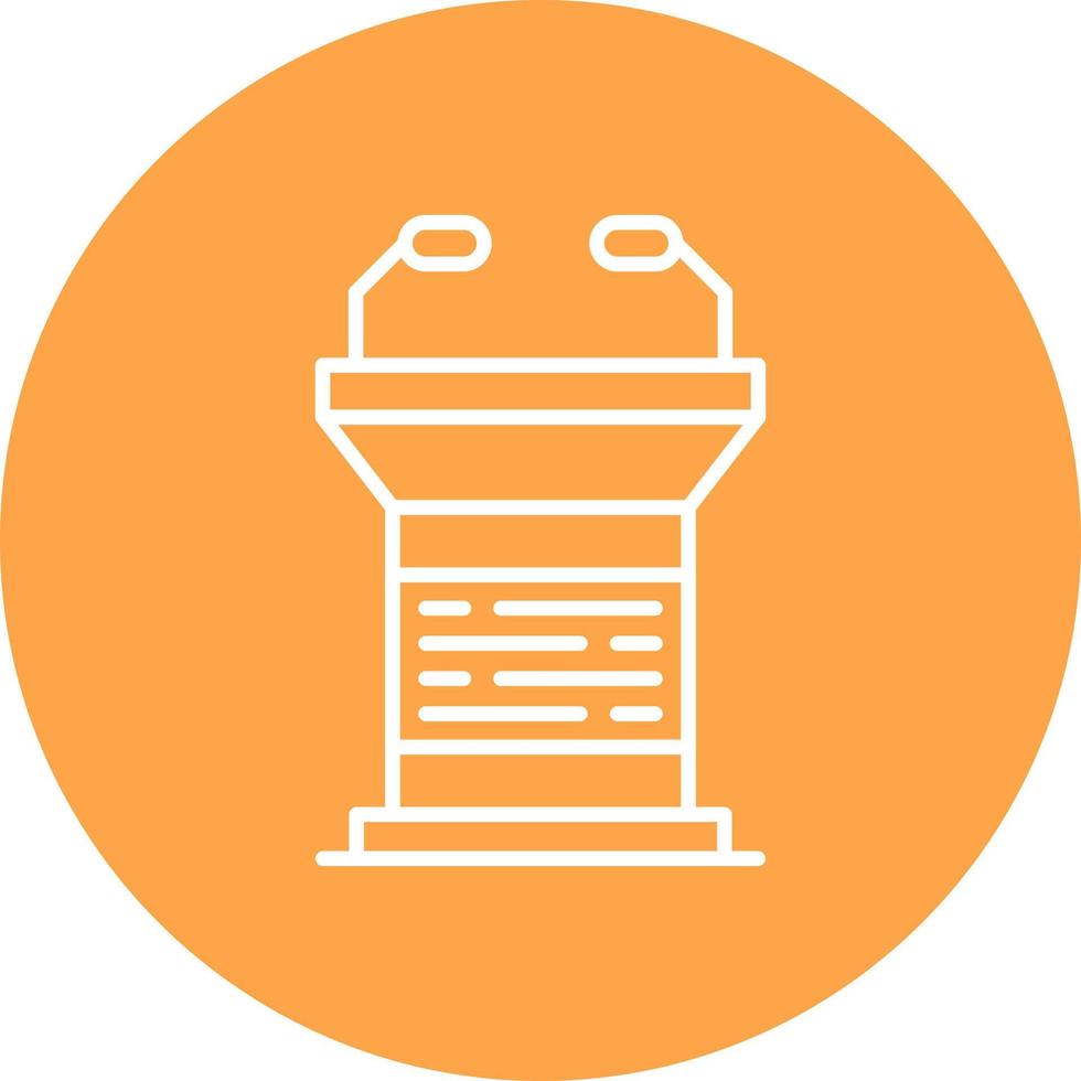 Lectern Creative Icon Design vector