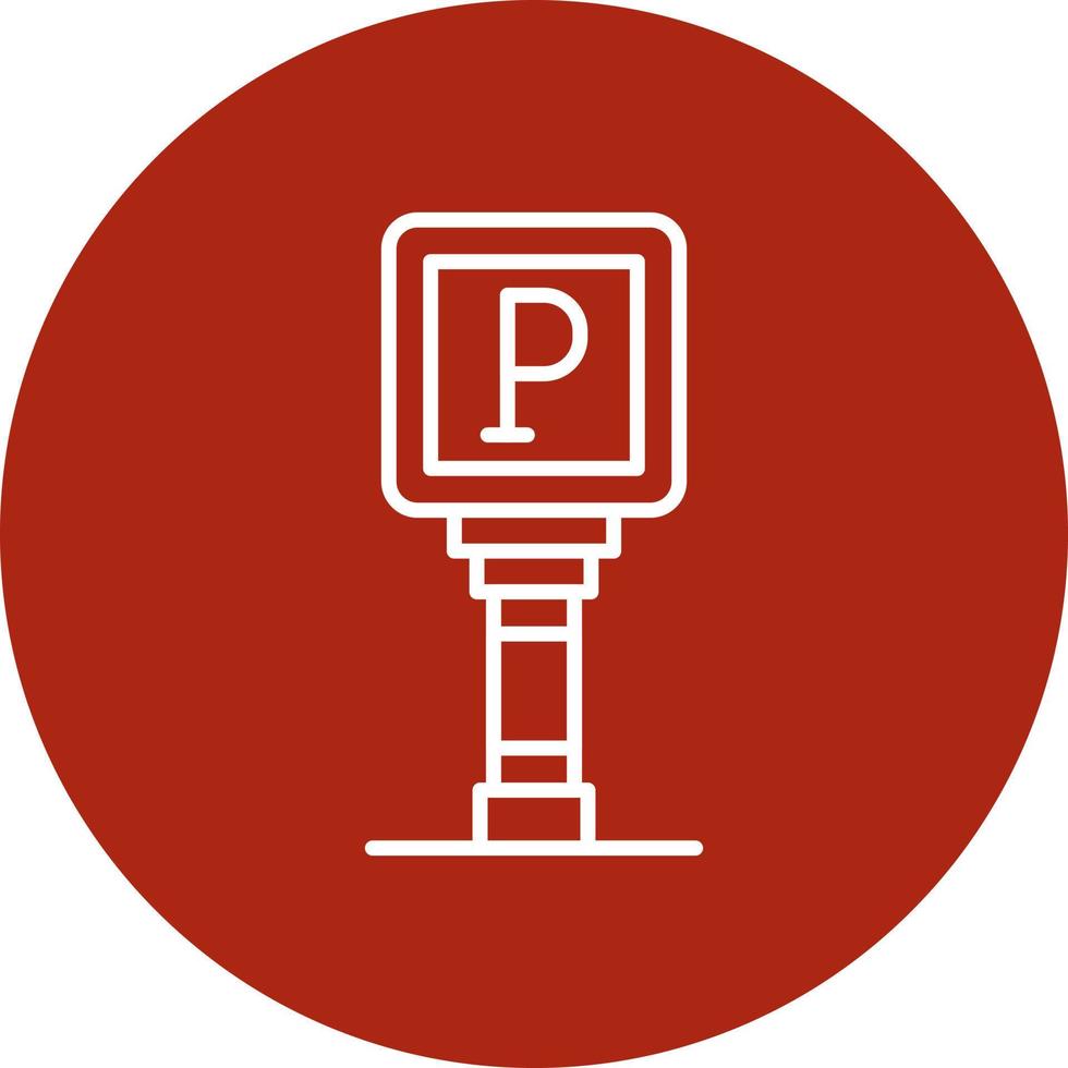 Parking Sign Creative Icon Design vector