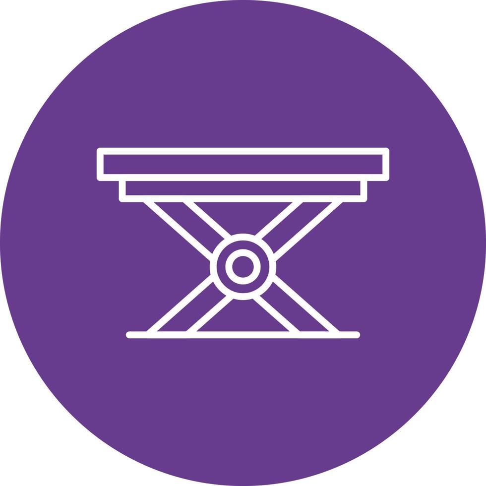 Folding Table Creative Icon Design vector