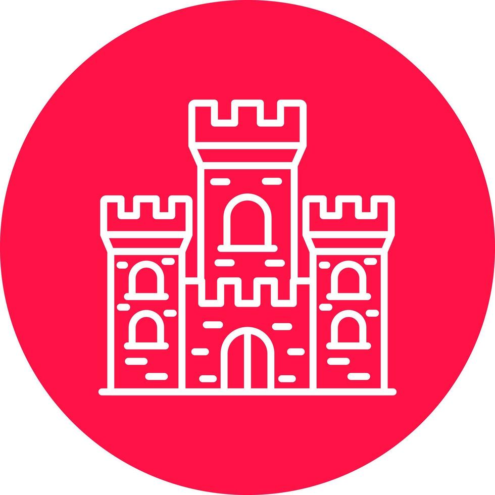 diseño de icono creativo de castillo vector