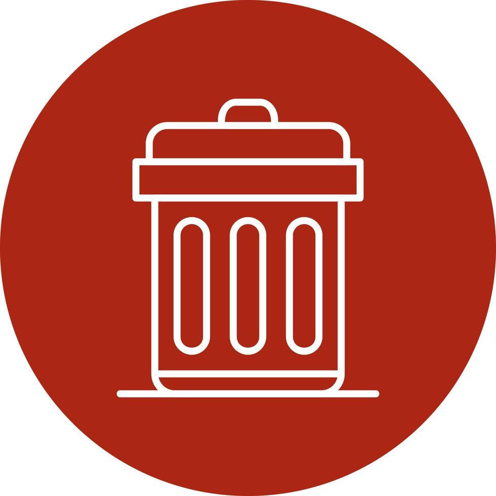 Trash Bin Creative Icon Design vector