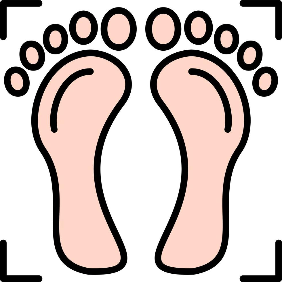 Foot Print Creative Icon Design vector