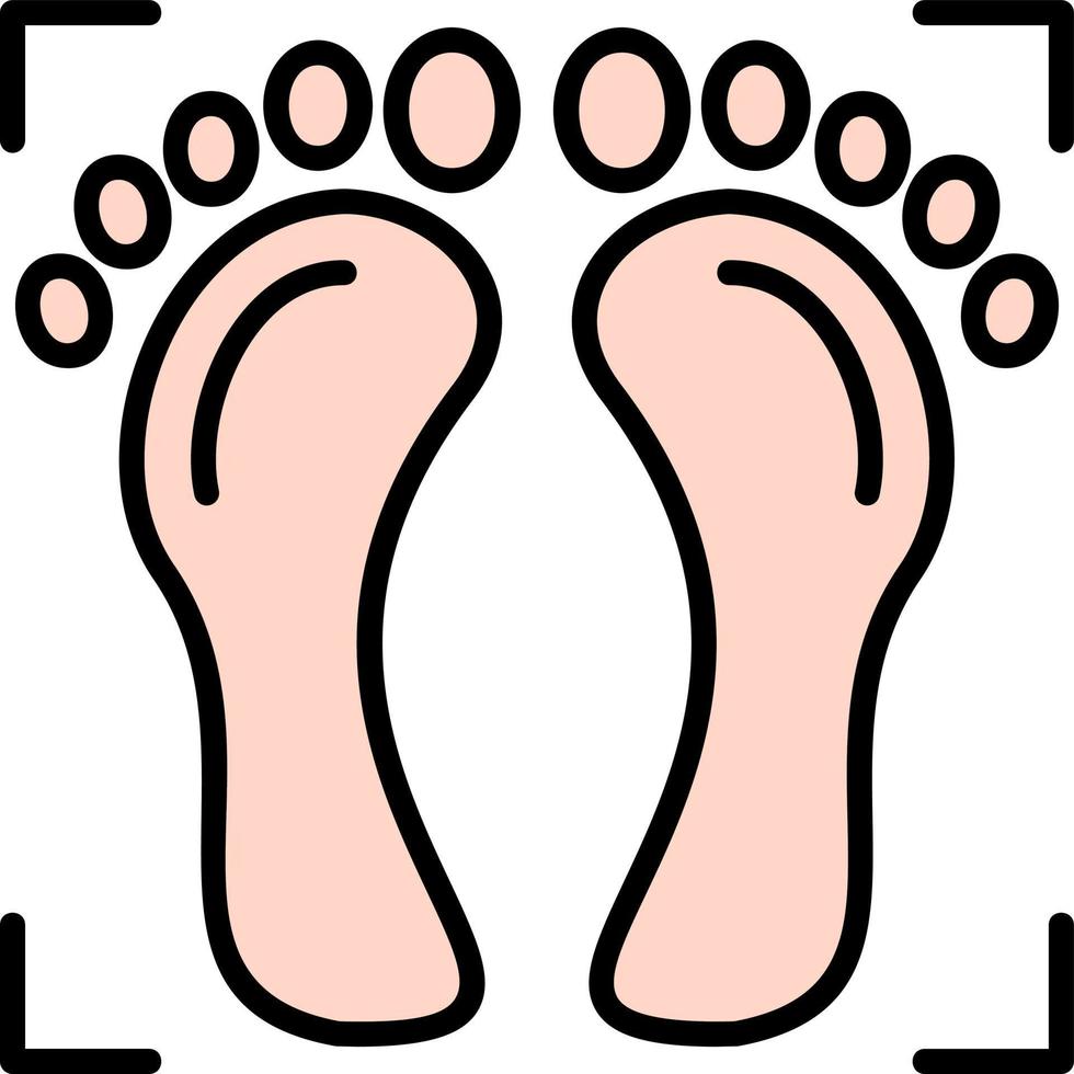 Foot Print Creative Icon Design vector