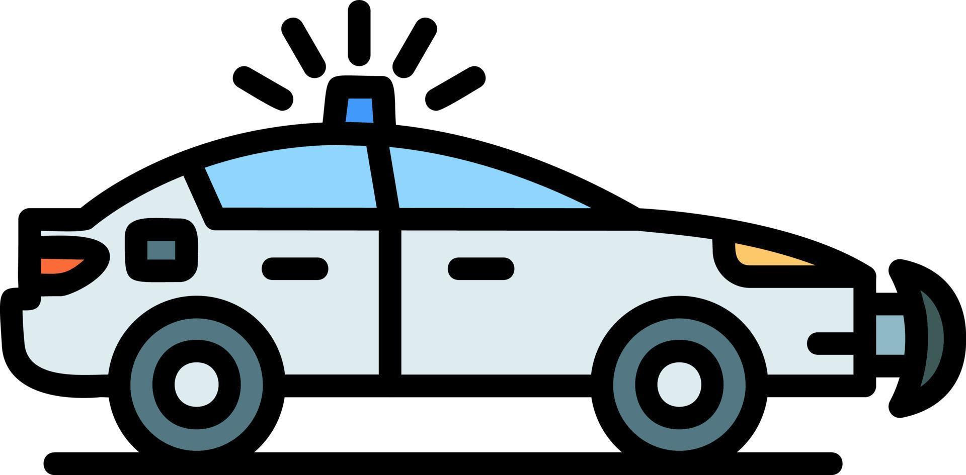 Police Car Creative Icon Design vector