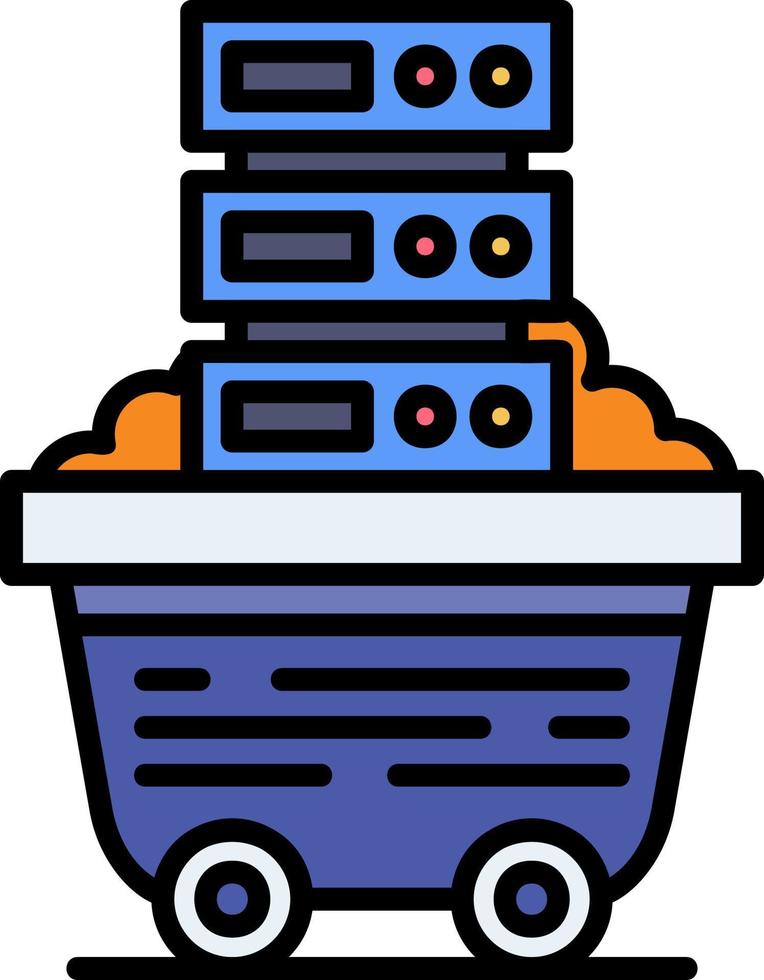 Data Mining Creative Icon Design vector