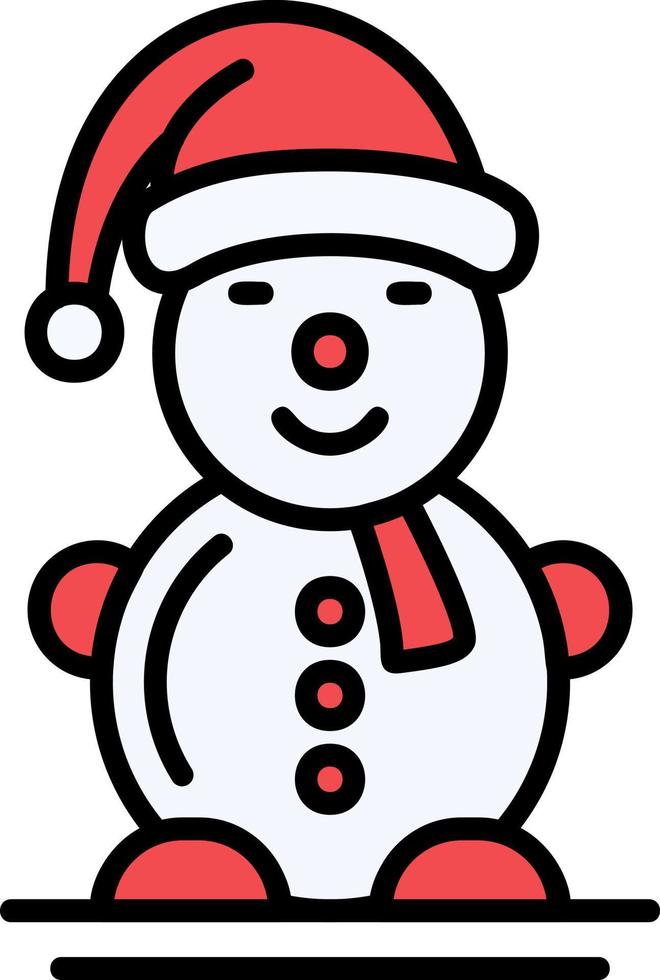 Snowman Creative Icon Design vector