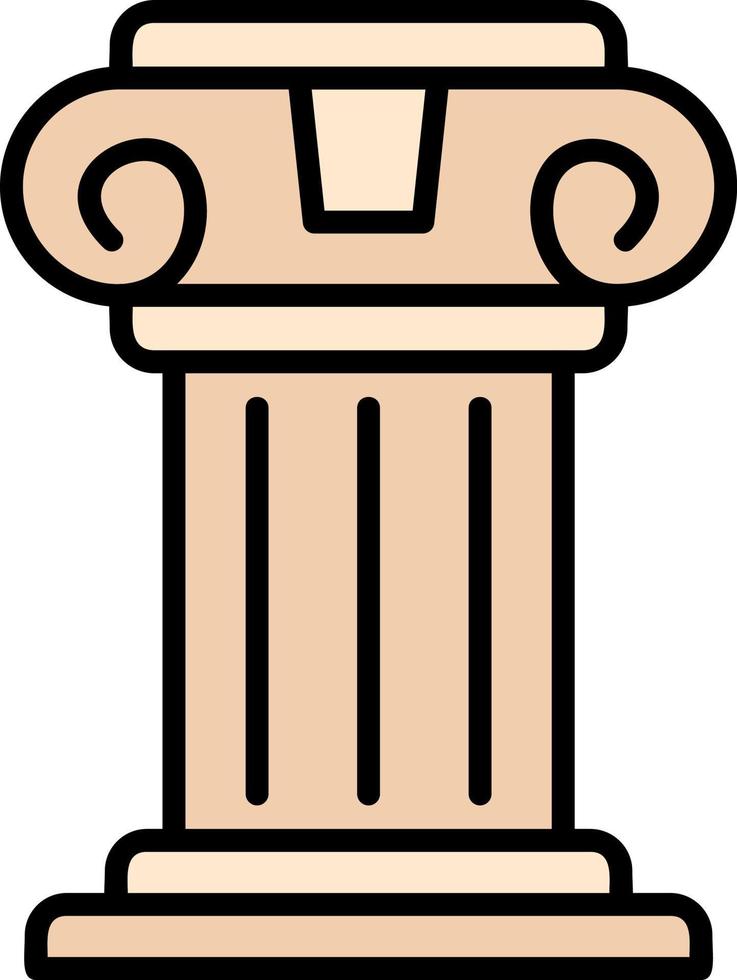 Pillar Creative Icon Design vector