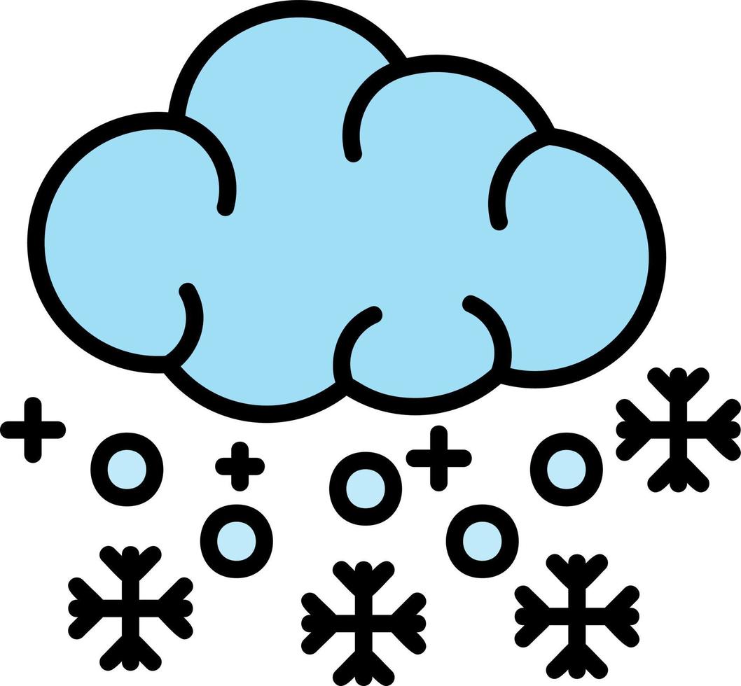 diseño de icono creativo de nieve vector