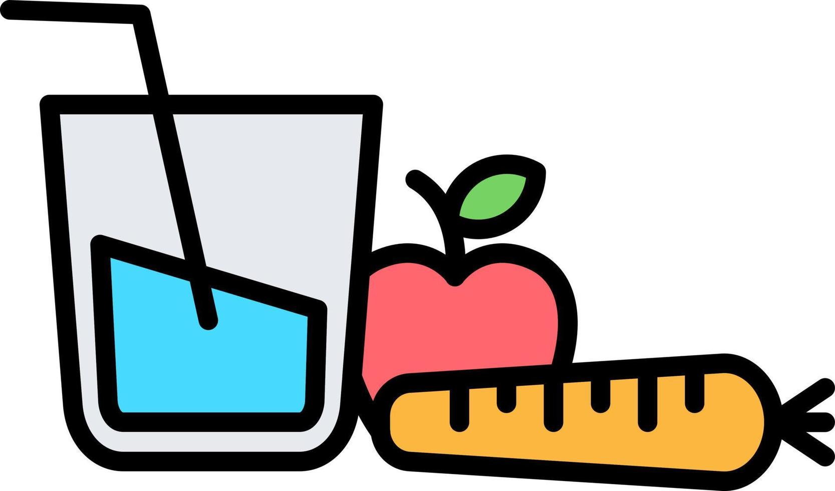 diseño de icono creativo de comida dietética vector