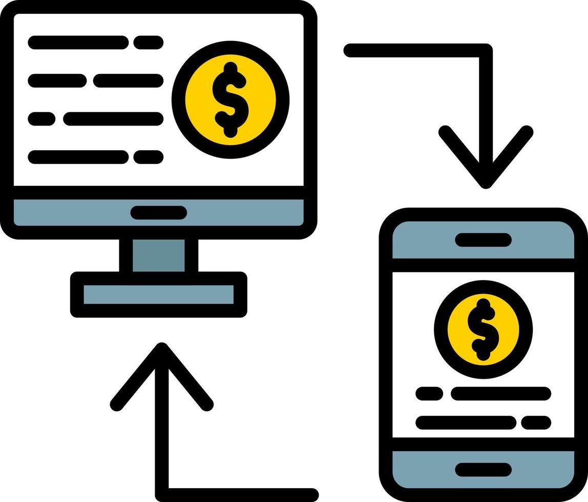Online Transfer Creative Icon Design vector