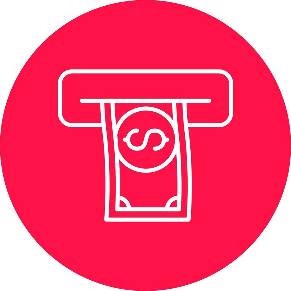 Withdrawal Creative Icon Design vector