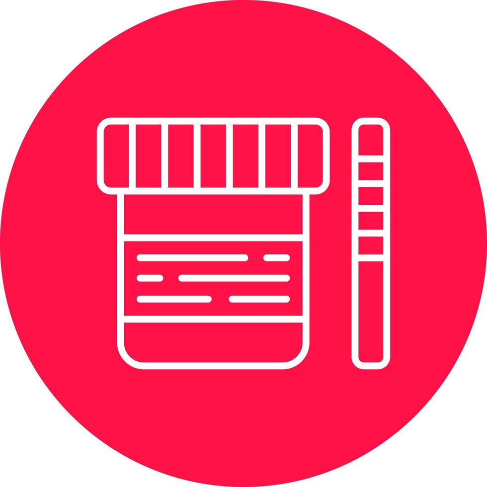 Urine Test Creative Icon Design vector