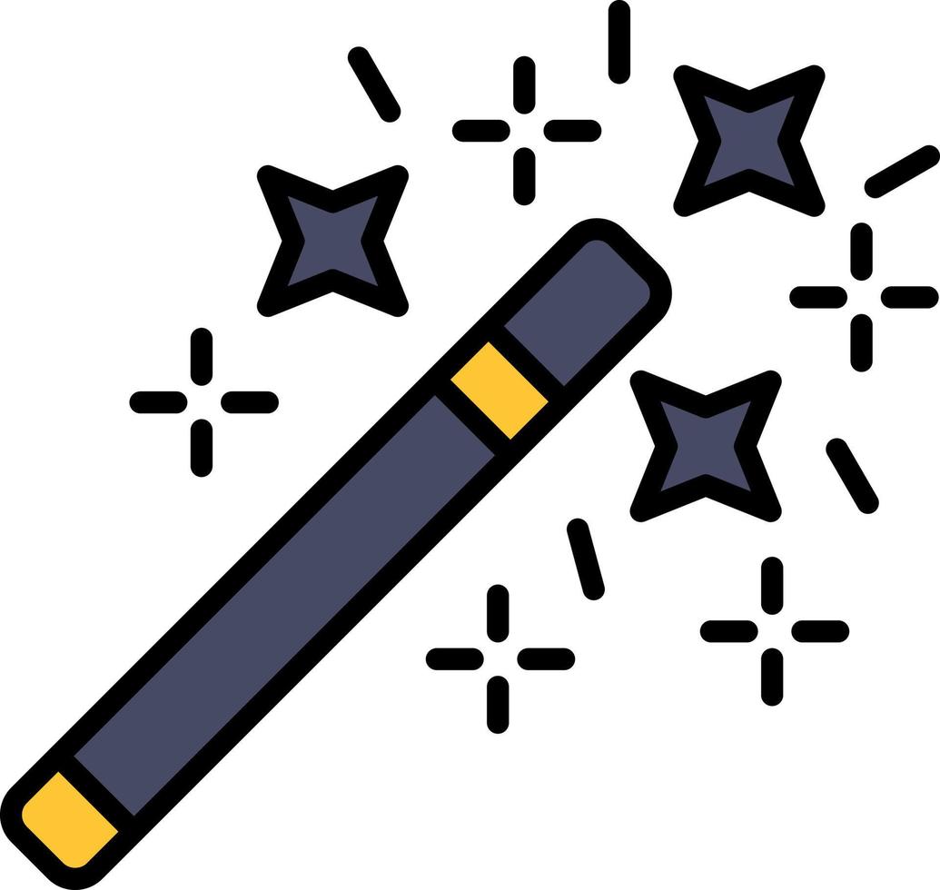Magic Wand Creative Icon Design vector