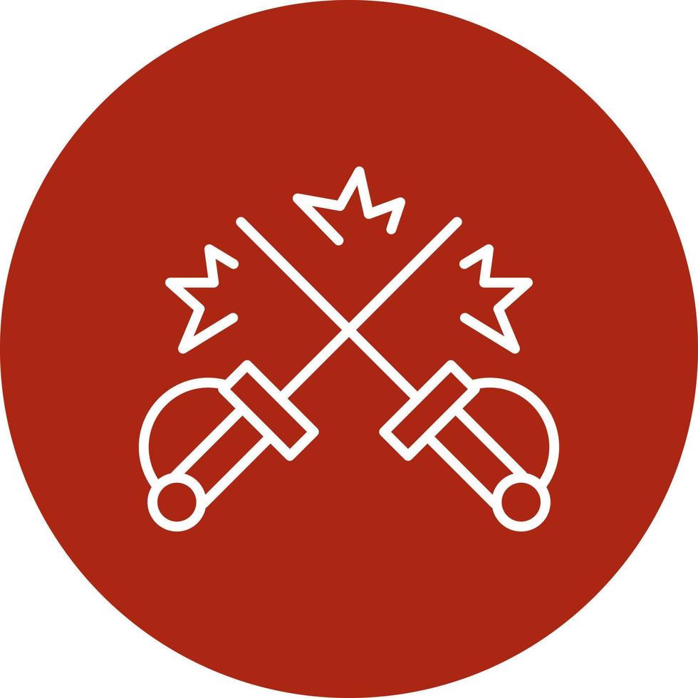 Fencing Creative Icon Design vector