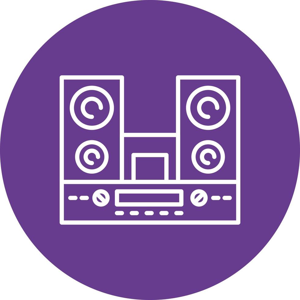 diseño de icono creativo de altavoces vector