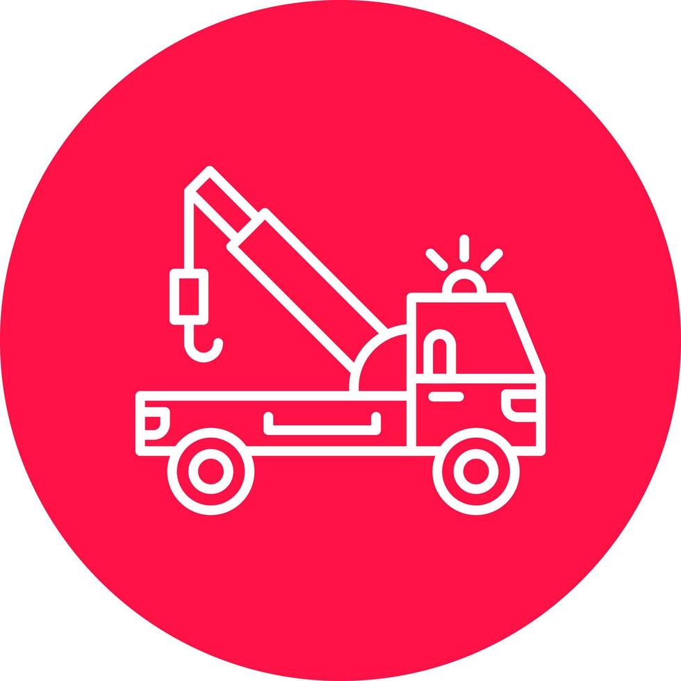 Tow Truck Creative Icon Design vector