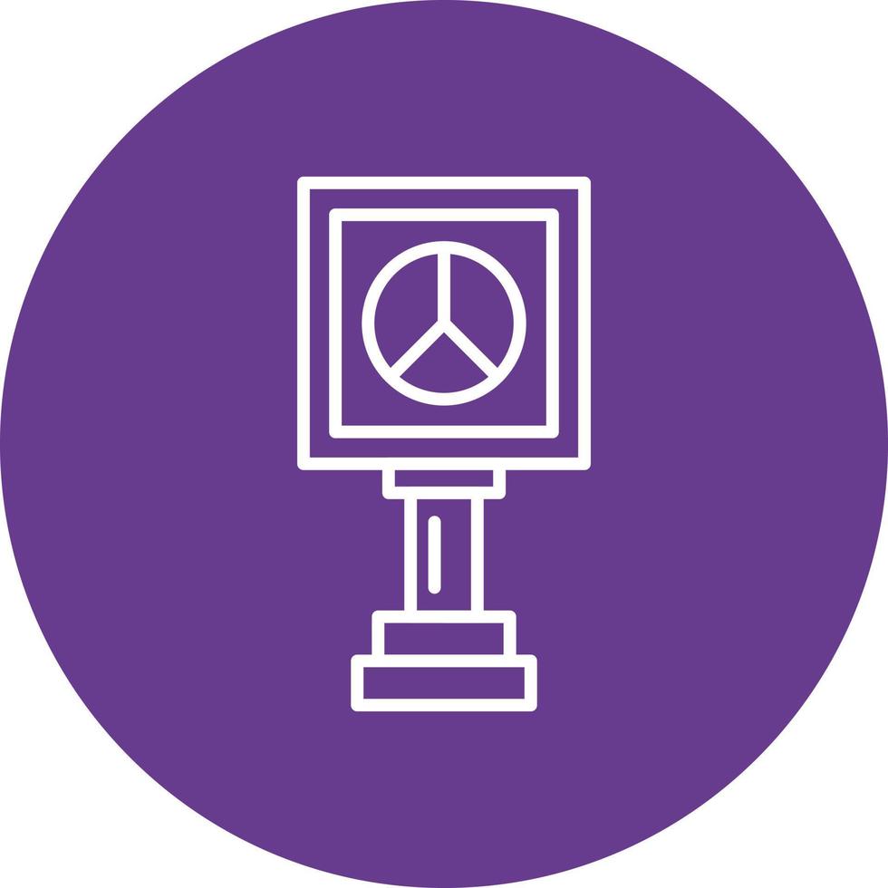 Peace Sign Creative Icon Design vector