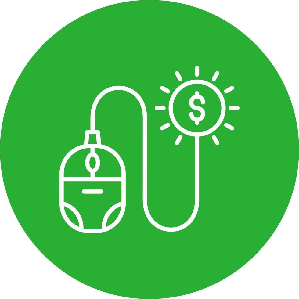 Pay Per Click Creative Icon Design vector