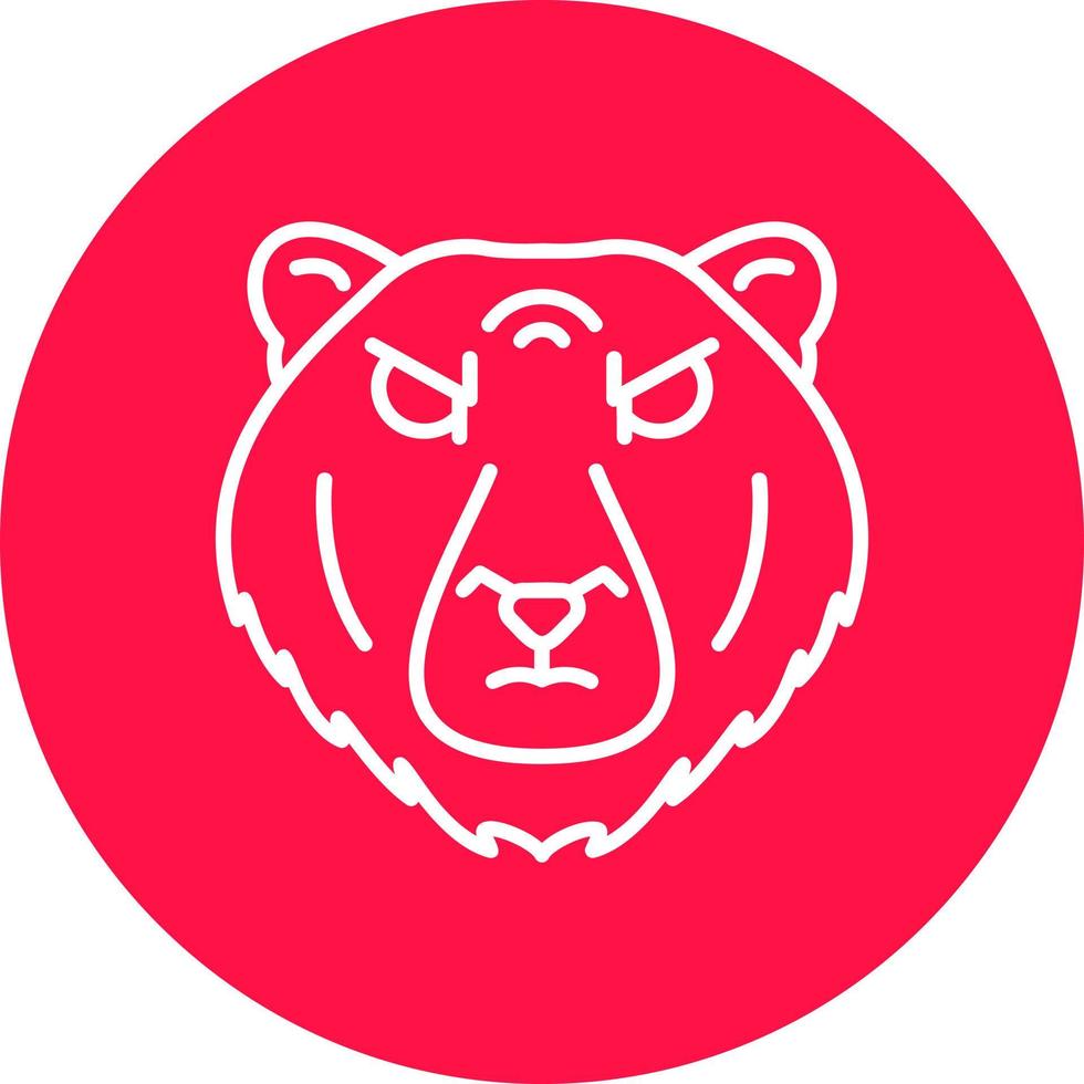 diseño de icono creativo de oso polar vector