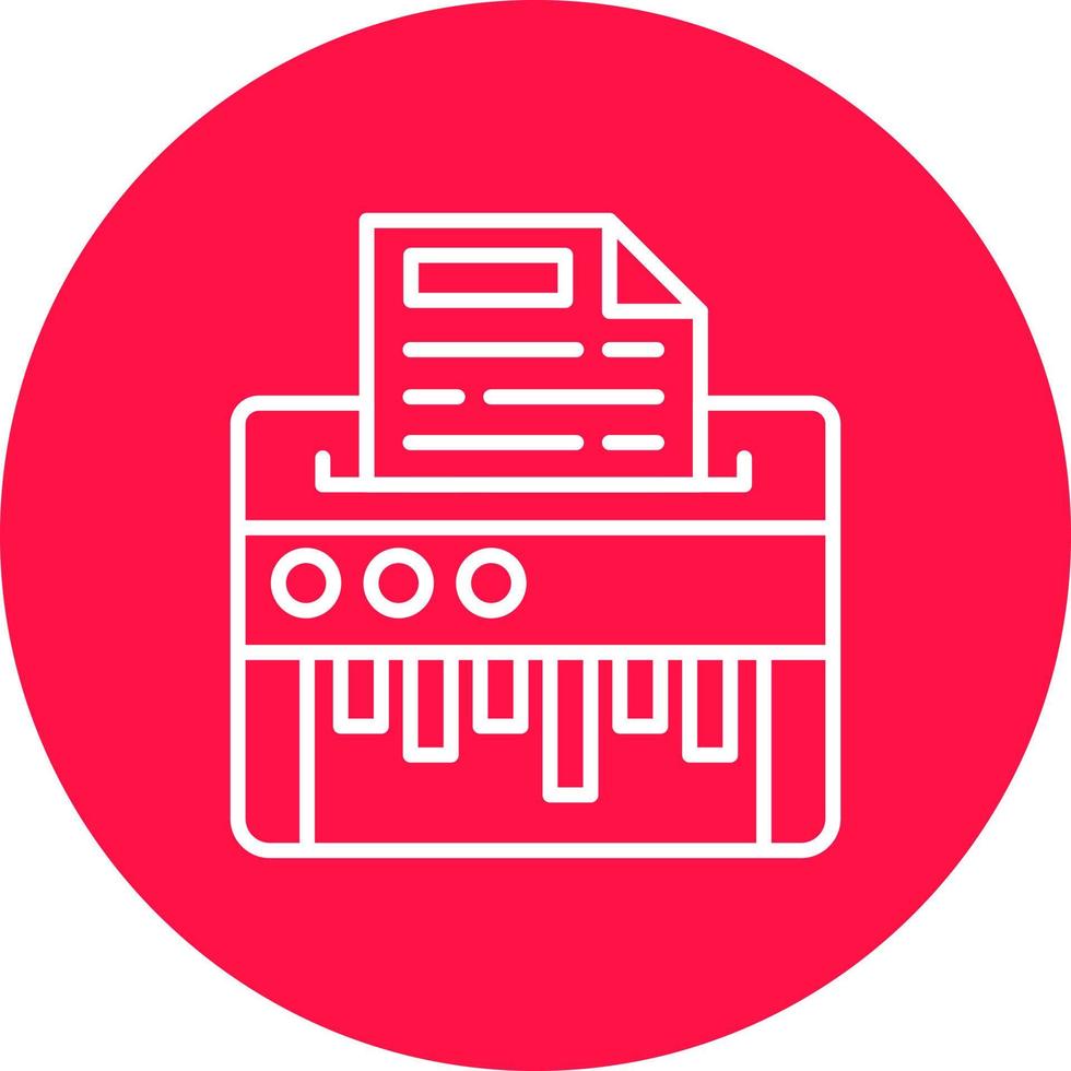 Paper Shredder Creative Icon Design vector