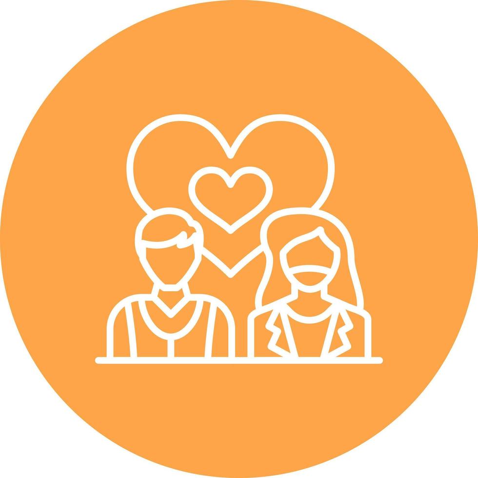 Couple Creative Icon Design vector