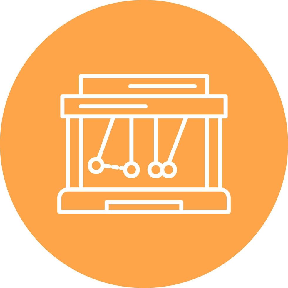 Newton Cradle Creative Icon Design vector
