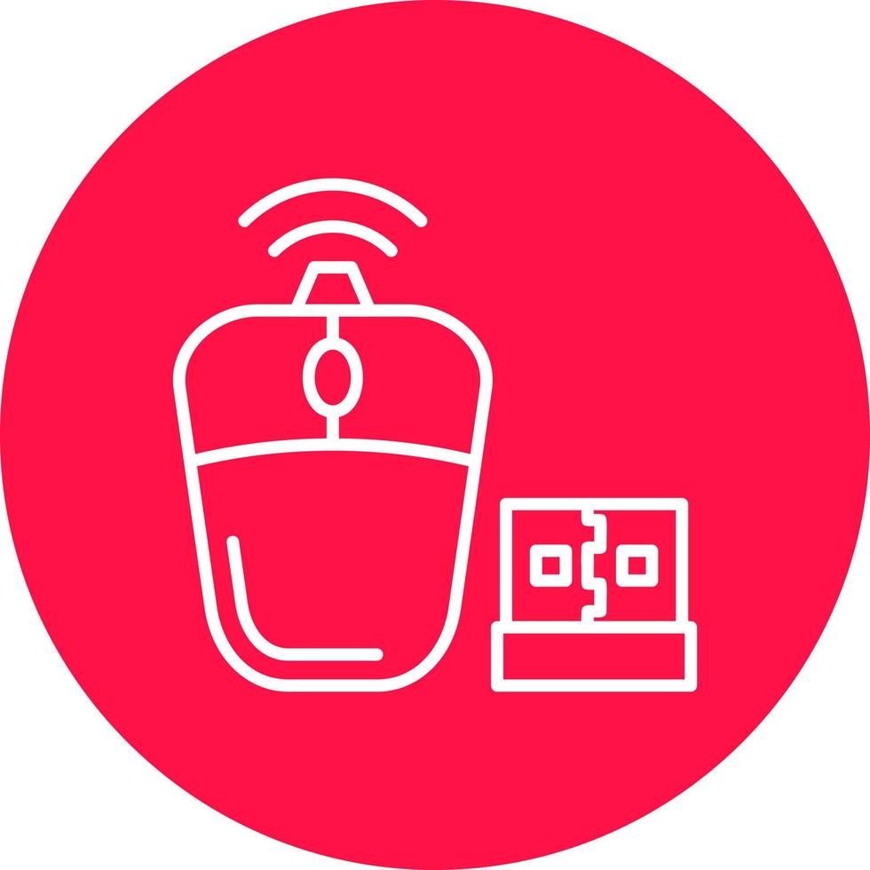 Wireless Mouse Creative Icon Design vector