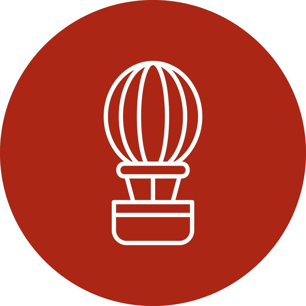 Hot Air Balloon Creative Icon Design vector