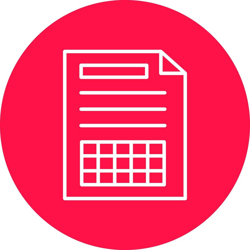 Spreadsheet Creative Icon Design vector