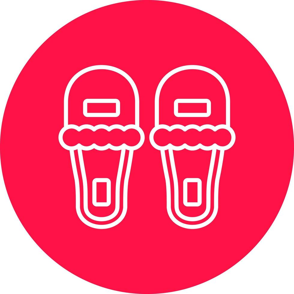 Slippers Creative Icon Design vector