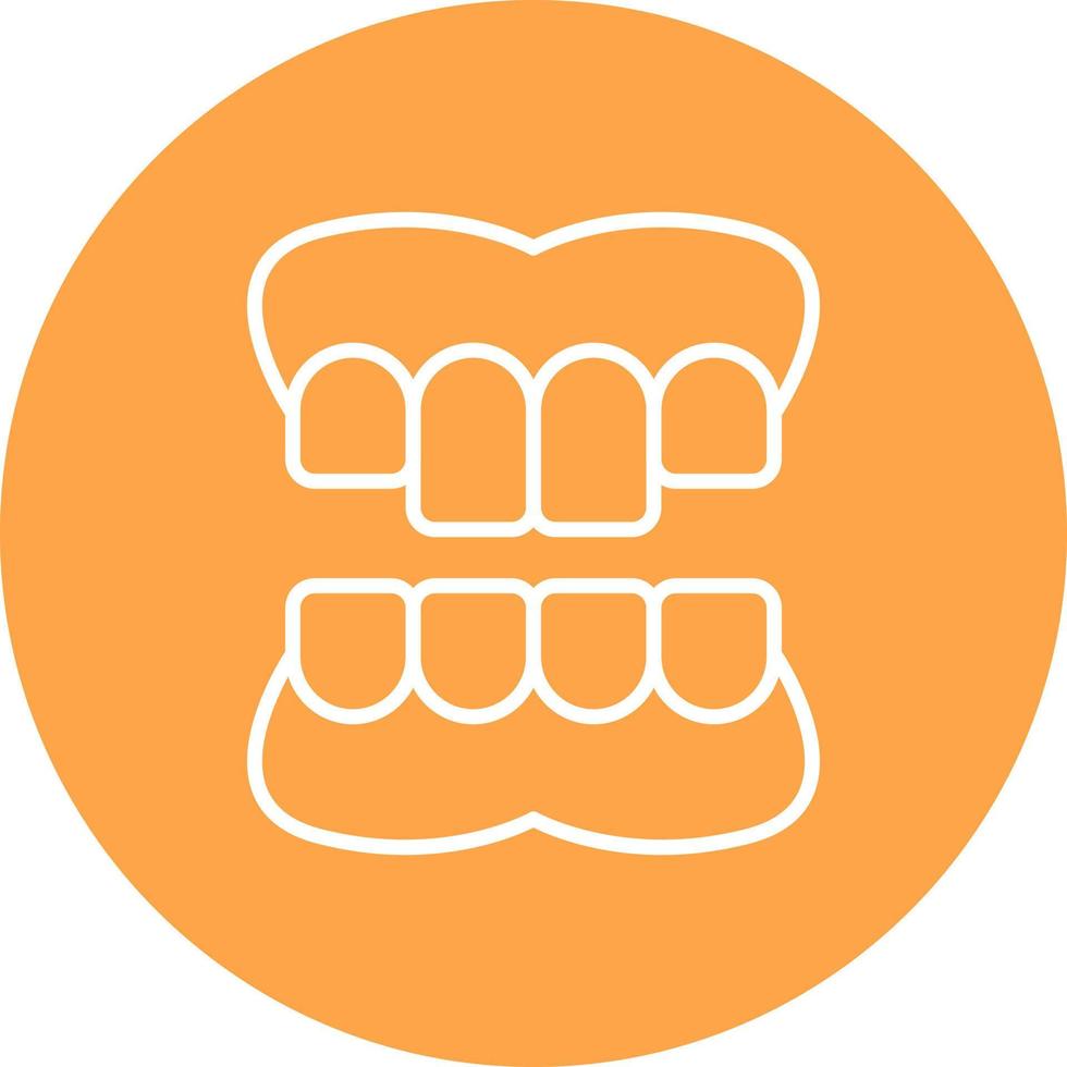 Denture Creative Icon Design vector