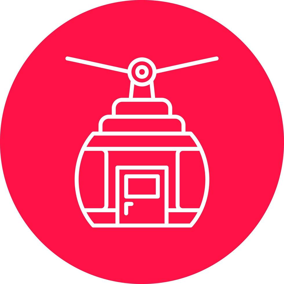 Cable Car Creative Icon Design vector