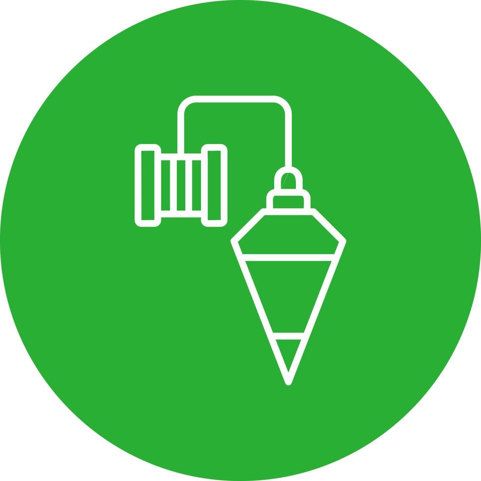 Plumb Bob Creative Icon Design vector