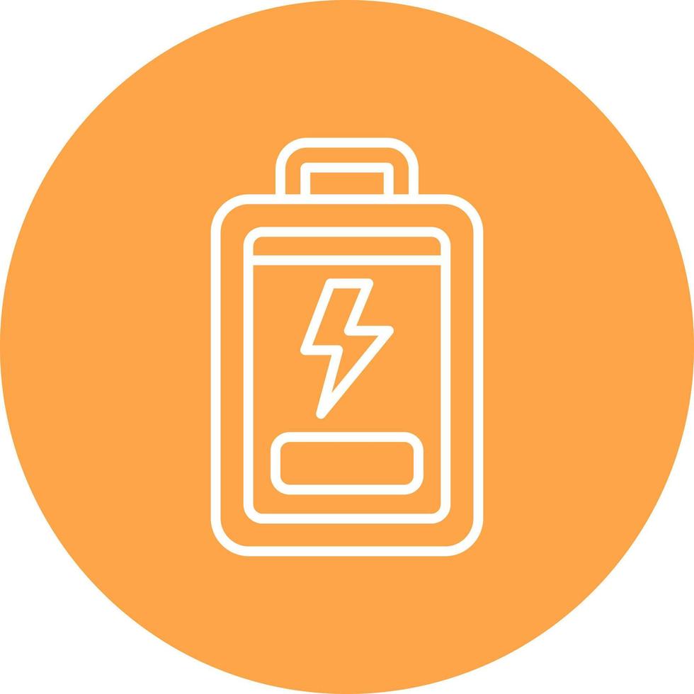 Low Battery Creative Icon Design vector