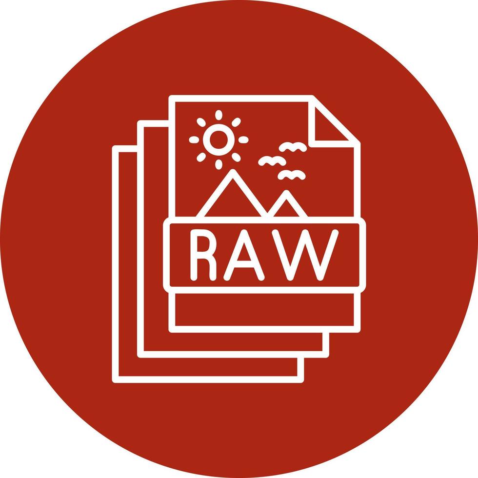 Raw Creative Icon Design vector